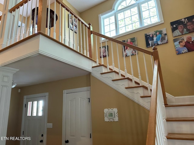 133 Coolidge Rd, Lafollette, TN 37766 - stairs with healthy amount of natural light