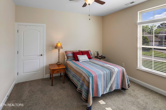 4921 Willow Bluff Cir, Knoxville, TN 37914 - carpeted bedroom featuring baseboards and ceiling fan