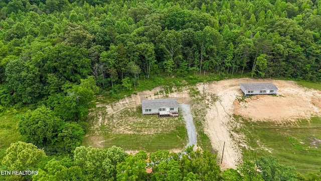 1587 Sweetwater Rd, Philadelphia, TN 37846 - aerial view of property and surrounding area featuring a forest
