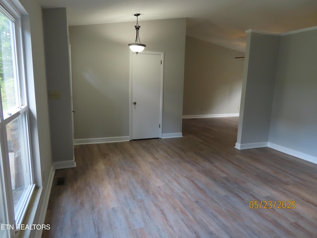 5820 Rockwood Ln, Knoxville, TN 37921 - empty room with wood finished floors and baseboards