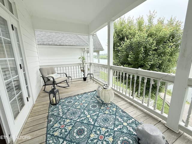 1101 Main St Unit 19, Loudon, TN 37774 - wooden porch with a water view