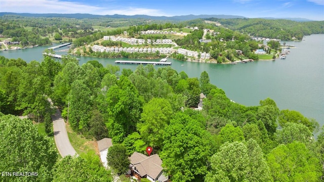 334 Little Buck Ln, Lafollette, TN 37766 - bird's eye view of a large body of water and a heavily wooded area