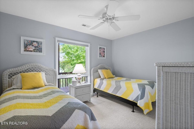 334 Little Buck Ln, Lafollette, TN 37766 - bedroom featuring carpet flooring and ceiling fan