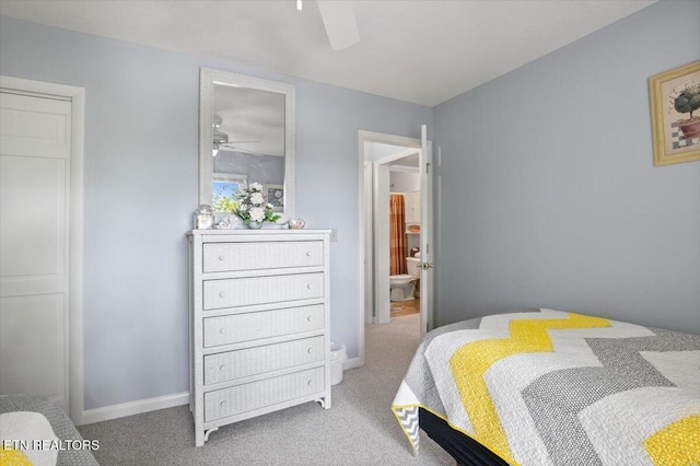 334 Little Buck Ln, Lafollette, TN 37766 - bedroom featuring carpet, baseboards, and a ceiling fan