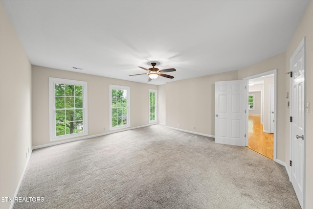 2819 Dee Peppers Dr, Knoxville, TN 37931 - spare room with carpet floors, a ceiling fan, and baseboards