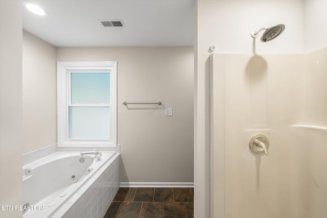 2819 Dee Peppers Dr, Knoxville, TN 37931 - full bath with baseboards, a whirlpool tub, and a shower