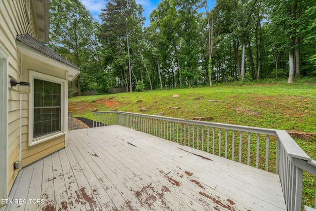 2819 Dee Peppers Dr, Knoxville, TN 37931 - wooden deck featuring view of wooded area