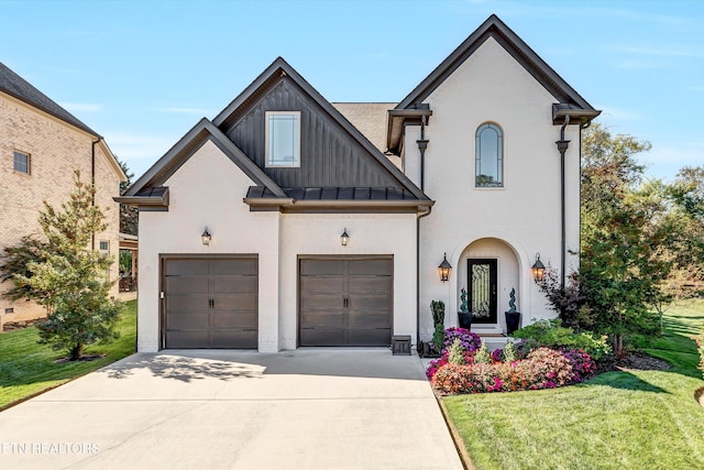 211 Cool Springs Blvd, Knoxville, TN 37934 - view of front of home featuring concrete driveway, a front lawn, and an attached garage