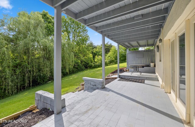 566 Allyson Dr, Kodak, TN 37764 - view of patio / terrace featuring view of scattered trees
