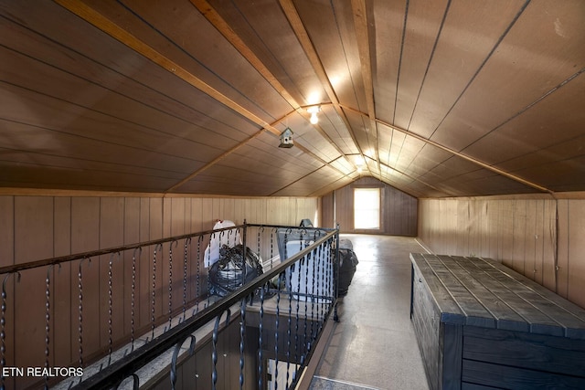 883 Old Harriman Hwy, Harriman, TN 37748 - bonus room with wooden walls, wooden ceiling, and vaulted ceiling