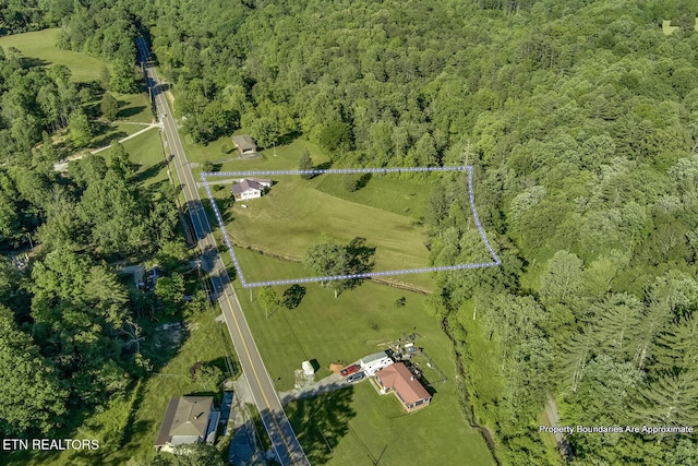 883 Old Harriman Hwy, Harriman, TN 37748 - drone / aerial view of a heavily wooded area
