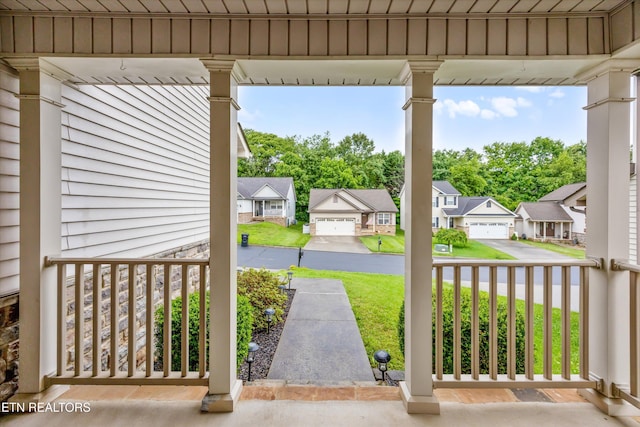 9934 Thunderbolt Way, Knoxville, TN 37923 - covered porch featuring a residential view