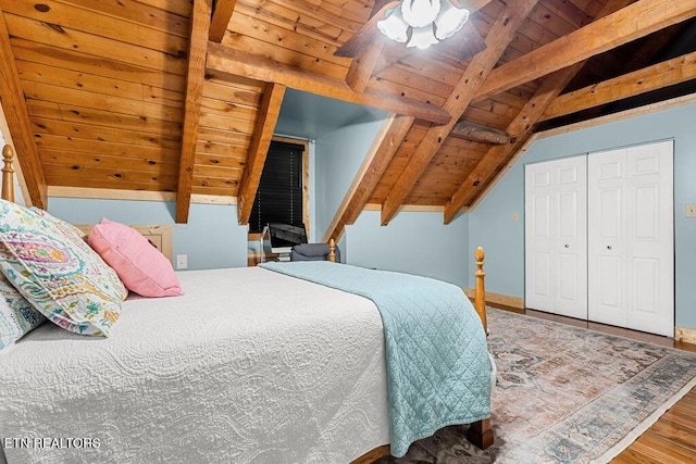 257 Copenhaver Rd, Lenoir City, TN 37771 - bedroom with wooden ceiling and wood finished floors