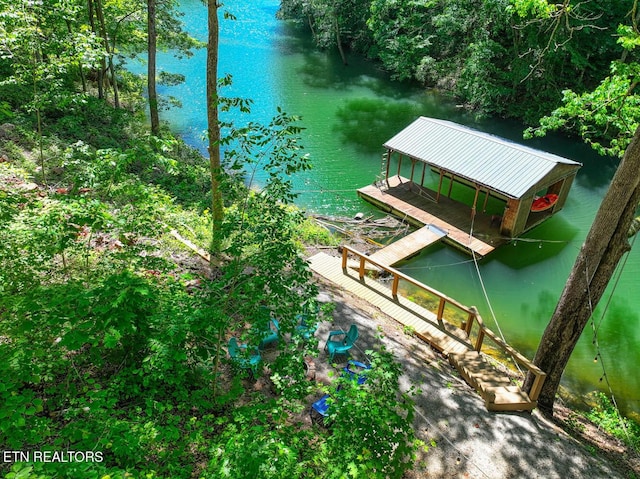 129 Bridgeview Ln, Lafollette, TN 37766 - dock area featuring a water view