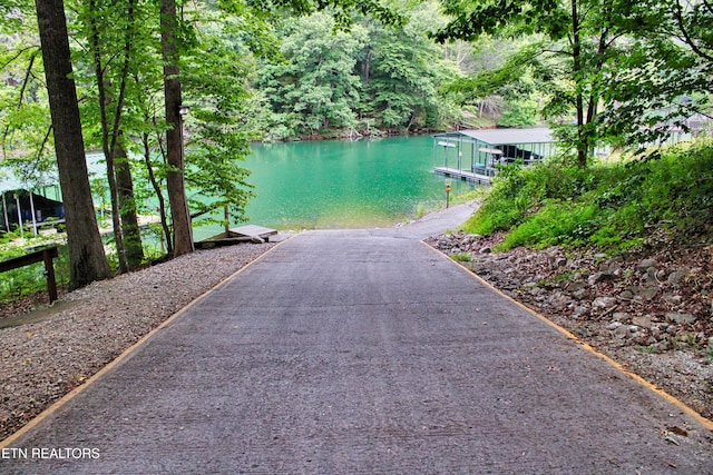 129 Bridgeview Ln, Lafollette, TN 37766 - water view with a boat ramp and a dock
