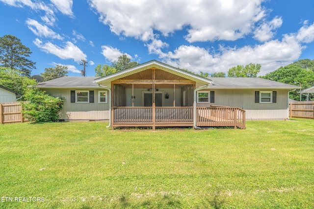 824 Noragate Rd, Knoxville, TN 37919 - back of house featuring a sunroom