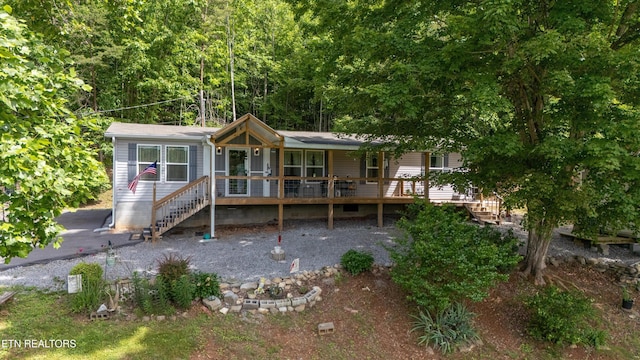 235 Neely Dr, New Tazewell, TN 37825 - view of front of house featuring a porch and stairs
