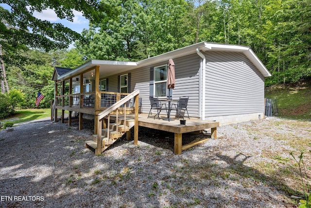 235 Neely Dr, New Tazewell, TN 37825 - view of front of house with stairs and covered porch