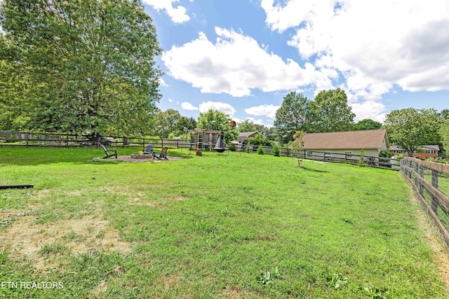 2811 Pleasant View Ave, Maryville, TN 37803 - view of yard featuring a fire pit
