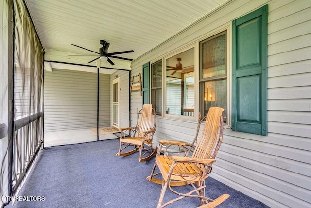 108 W Bobcat Ln, Wilder, TN 38589 - sunroom / solarium with ceiling fan