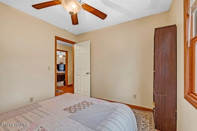 108 W Bobcat Ln, Wilder, TN 38589 - bedroom with ceiling fan