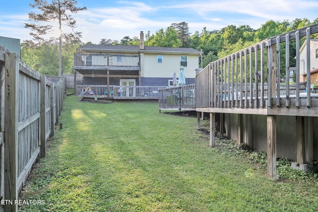 6608 Hickory Way Ln, Knoxville, TN 37918 - view of yard with a deck