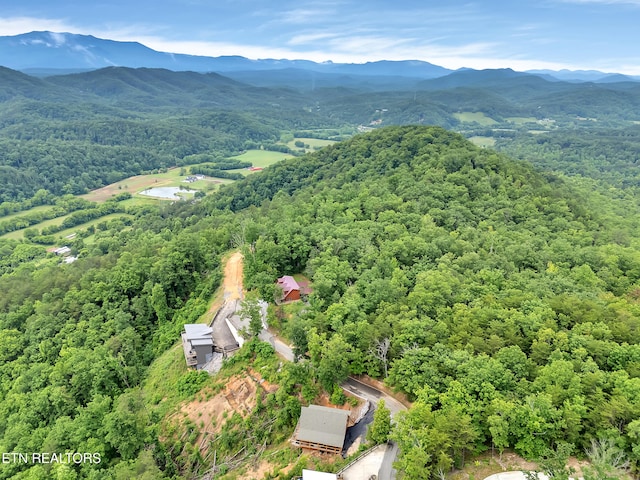 1027 Leslie Way, Sevierville, TN 37876 - aerial view of a forest and mountains