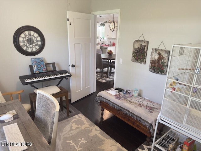 323 Wilson Hurst St, Tazewell, TN 37879 - office with wood finished floors