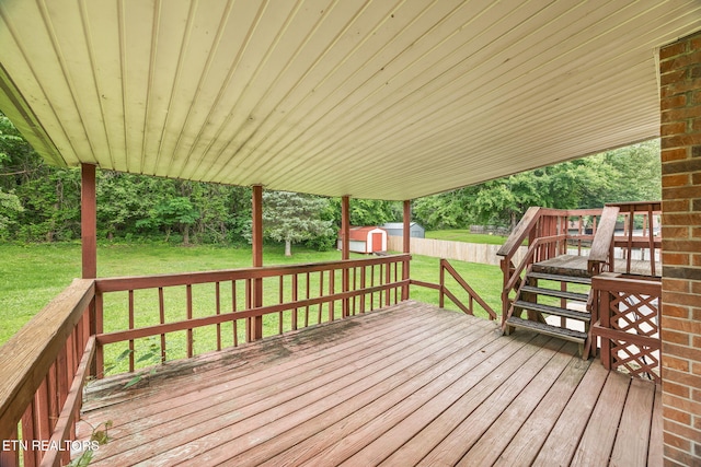 1036 Hawthorn Dr, Cookeville, TN 38501 - view of wooden deck