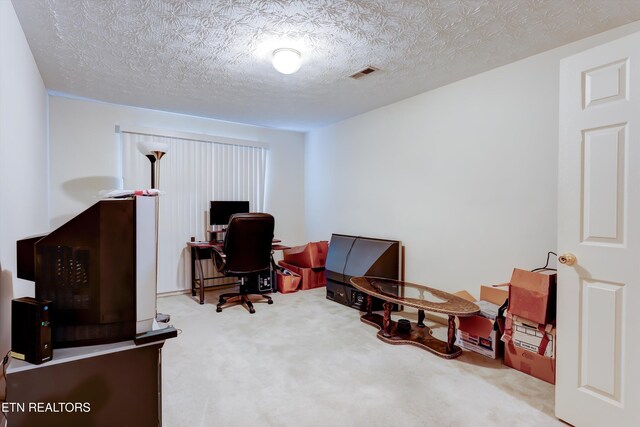 692 Shadywood Ln, Knoxville, TN 37923 - office area with carpet flooring and a textured ceiling