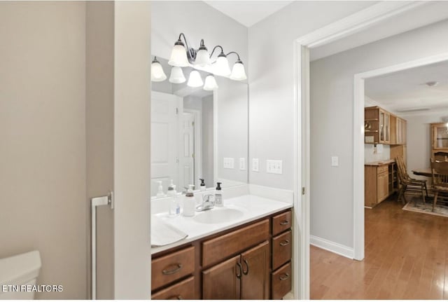 153 Creed Way, New Tazewell, TN 37825 - bathroom with vanity and wood finished floors