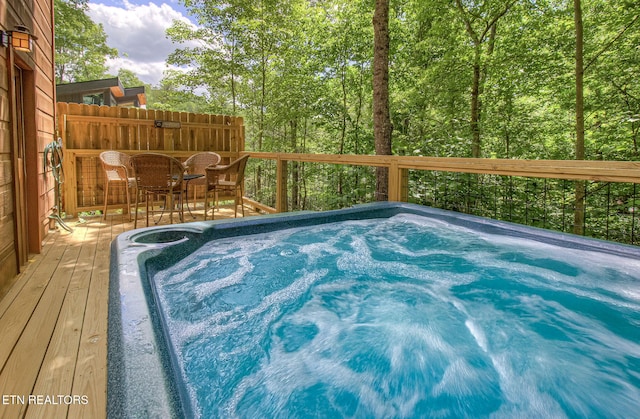 2261 Beach Front Dr, Sevierville, TN 37876 - view of pool featuring a deck and an outdoor hot tub