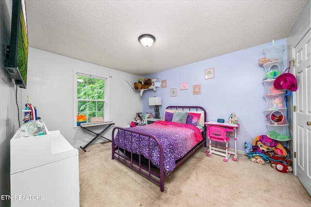 2236 Spruce Loop, Crossville, TN 38555 - bedroom with carpet floors, fridge, and a textured ceiling