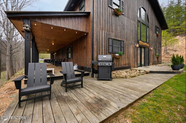 1293 Laurel Lick Rd, Sevierville, TN 37862 - wooden deck with area for grilling