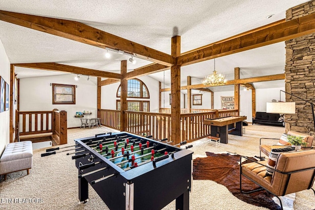 1293 Laurel Lick Rd, Sevierville, TN 37862 - recreation room featuring carpet and a textured ceiling