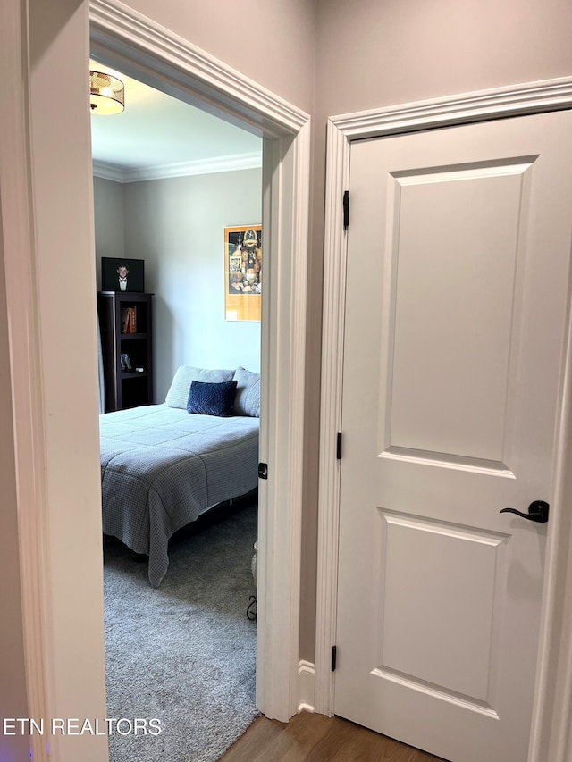 101 Dudala Way, Loudon, TN 37774 - hallway with ornamental molding and wood finished floors