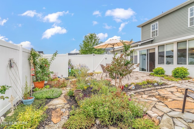 128 Hackberry St, Oak Ridge, TN 37830 - fenced backyard featuring a patio area and a gate