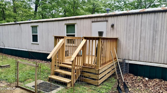 489 Trimmer Ln, Jamestown, TN 38556 - view of wooden deck