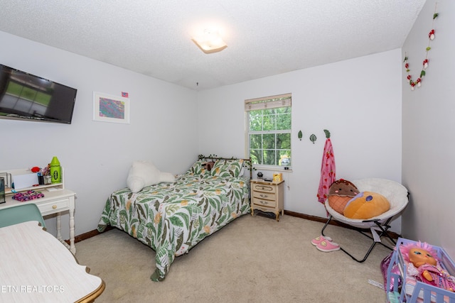 1502 Woodbury Ct, Maryville, TN 37803 - bedroom featuring light carpet, baseboards, and a textured ceiling