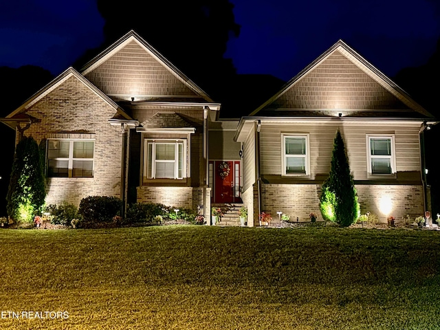 103 Crossroads Blvd, Oak Ridge, TN 37830 - view of front facade with brick siding and a lawn