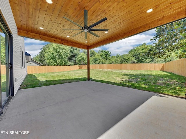 7747 Drawbridge Ct, Powell, TN 37849 - view of patio featuring ceiling fan
