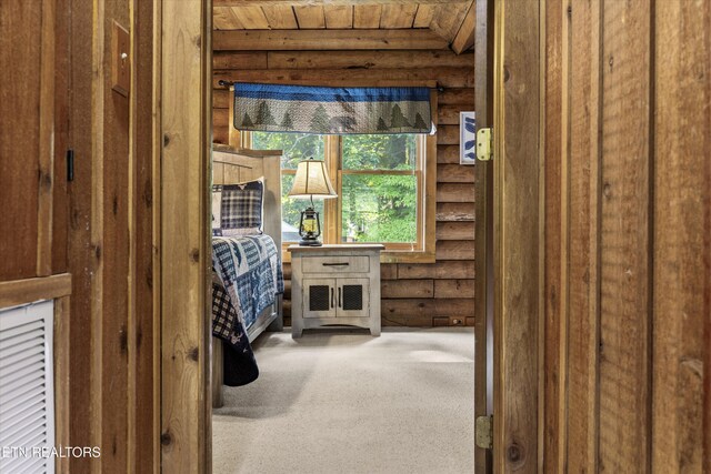 3509 Ginseng Way, Sevierville, TN 37862 - bathroom with log walls