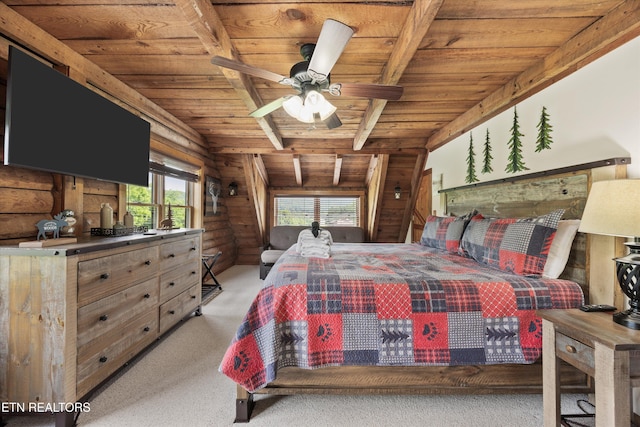 3509 Ginseng Way, Sevierville, TN 37862 - bedroom featuring wooden ceiling and light carpet
