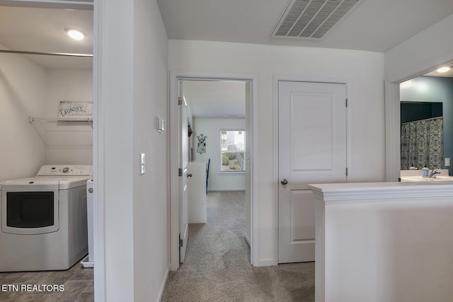 12017 Spearmint Ln, Knoxville, TN 37932 - washroom featuring light carpet and baseboards