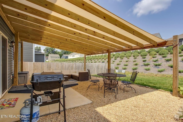 12017 Spearmint Ln, Knoxville, TN 37932 - view of patio featuring an outdoor hangout area and outdoor dining area