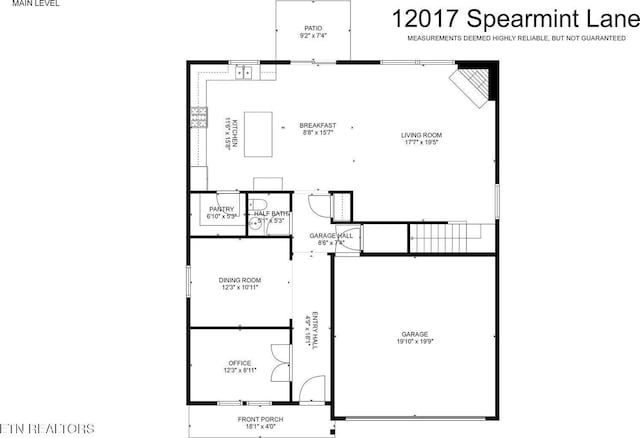 12017 Spearmint Ln, Knoxville, TN 37932 - floor plan / room layout