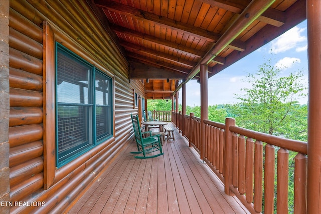 2405 Autumn Valley Way, Pigeon Forge, TN 37862 - view of wooden deck