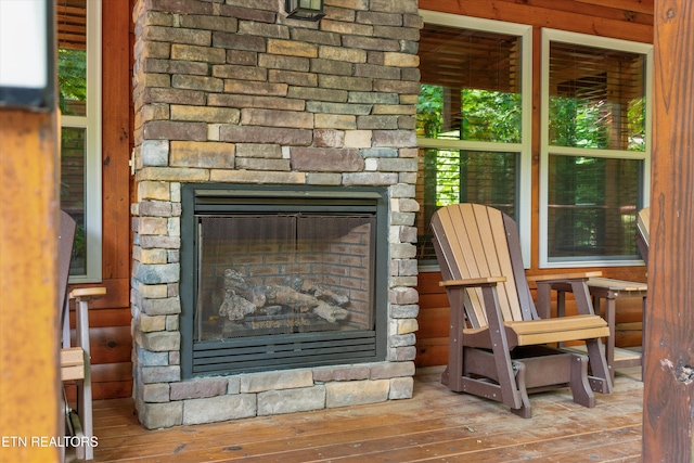 2377 Alpine Village Way, Pigeon Forge, TN 37862 - detailed view of an outdoor stone fireplace
