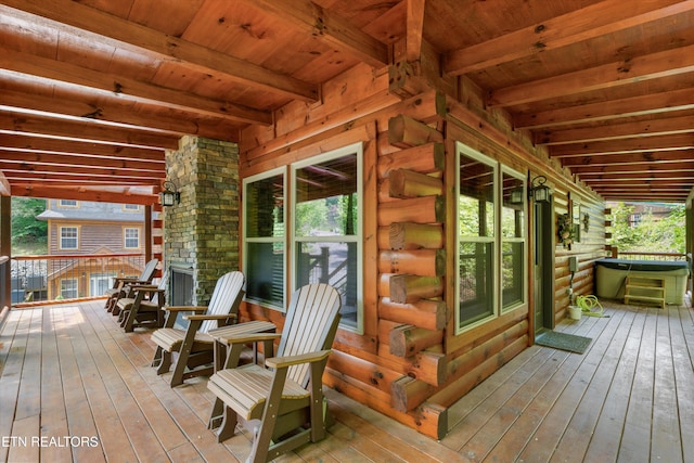 2377 Alpine Village Way, Pigeon Forge, TN 37862 - view of wooden deck
