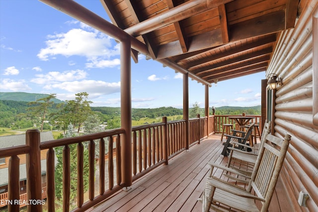 2306 Hollow Branch Way, Pigeon Forge, TN 37862 - view of wooden deck